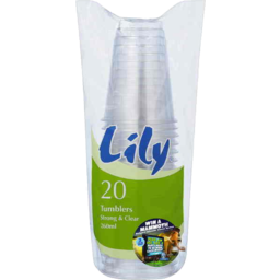 Photo of Lily Tumblers Strong & Clear 260ml 20