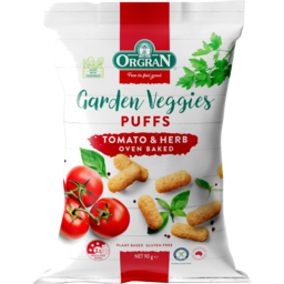 Photo of Orgran Gluten Free Garden Veggies Tomato & Herb Puffs 90g