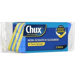 Photo of Chux Non-Scratch Scourer + Foam Sponge 3 Pack 3pk