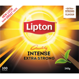 Photo of Lipton Quality Intense Extra Strong Blend Tea Bags 100 Pack 240g