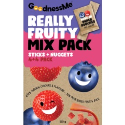 Photo of Goodness Me Mix Pack Fruit Nugget & Fruit Stick 8 Pack 120g
