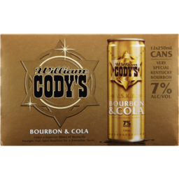 Photo of Cody's 7% VSKB Bourbon & Cola 12x250ml Cans