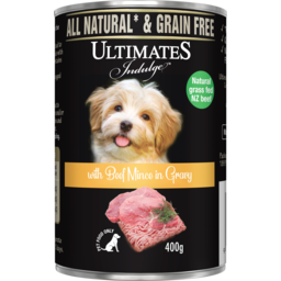 Photo of Utimates Indulge With Beef Mince In Gravy Dog Food