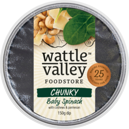 Photo of Wattle Valley Food Store Chunky Baby Spinach With Cashews & Parmesan Dip