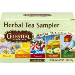 Photo of Celestial Seasonings Herbal Tea Sampler Caffeine Free Herbal Tea - 18 Ct
