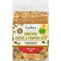 Photo of Dr Karg's Cheese and Pumpkin Seed Crispbread 200g
