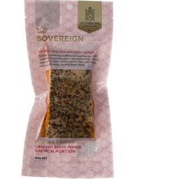 Photo of Sovereign Salmon Hot Smoked Portion Cracked Pepper 180g