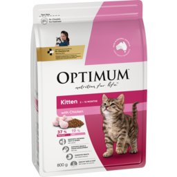 Photo of Optimum Kitten Dry Cat Food Chicken Bag