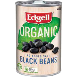 Photo of Edgell Organic Black Beans No Added Salt  400g 