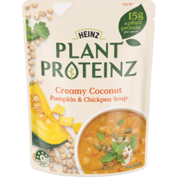 Photo of Heinz Plant Proteinz Creamy Coconut Pumpkin & Chickpea Soup 330g