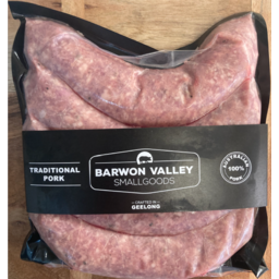 Photo of Barwon Valley Smallgoods Traditional Pork Sausages 400g