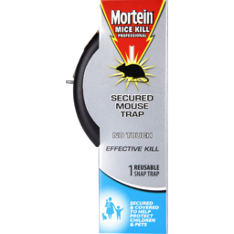 Photo of Mortein Mice Kill Secured Mouse Trap No Touch Effective Kill Reusable Snap Trap Pest Control Single Pack