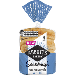Photo of Abbotts Sourdough English Muffins White 268g