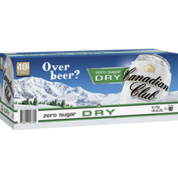 Photo of Canadian Club Zero Sugar Dry 10pk x375ml Cans