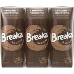 Photo of Breaka Chocolate Long Life Milk 6x250ml