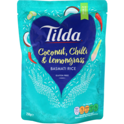 Photo of Tilda Steamed Basmati Rice Coconut Chilli And Lemongrass 250g
