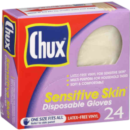 Photo of Chux Sensitive Skin Disposable Gloves 24 Pack