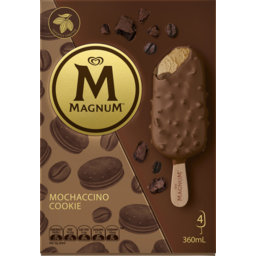 Photo of Magnum Ice Cream Multipack Mochaccino Cookie Dessert Frozen 4 Pack 4x360ml