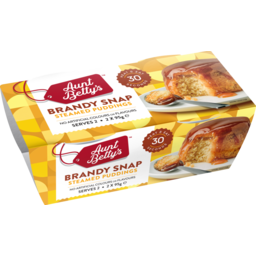 Photo of Aunt Bettys Steamy Puds Brandy Snap 190g