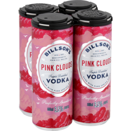 Photo of Billson's Pink Clouds Vodka 355ml Can 4pk