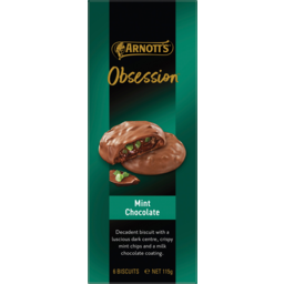 Photo of Arnotts Obsession Mint Chocolate Biscuits 115g