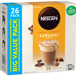Photo of Nescafe Cafe Menu Sachets Caramel Latte 26pk