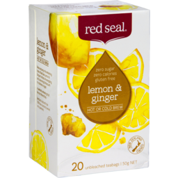 Photo of Red Seal Tea Bag Lemon & Ginger Fruit 20s 50g