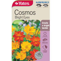 Photo of Yates Cosmos Bright Eyes Seed Packet