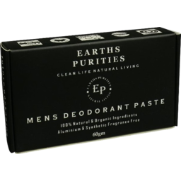 Photo of EARTHS PURITIES Mens Deodorant Paste Box 60g