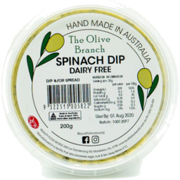 Photo of Olive Branch Spinach Dairy Free Dip 200g