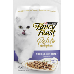 Photo of Fancy Feast Cat Food Petite Delights Turkey Grilled Wet Cat Food 50g