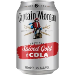 Photo of Captain Morgan Rum & Cola 6% Can