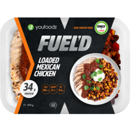 Photo of Youfoodz Fuel'd Loaded Mexican Chicken 420g 420g
