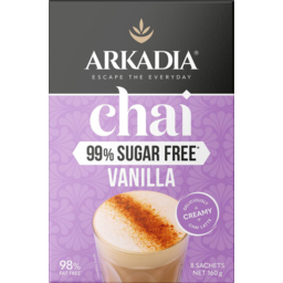 Photo of Arkadia 99% Sugar Free Vanilla Chai Tea 8 Sachets 160g