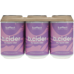 Photo of B.Effect B.Cider Dry Apple Cider 330ml 6 Pack