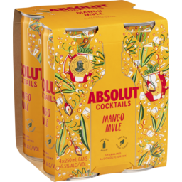 Photo of Absolut Mango Mule 4 Pack 