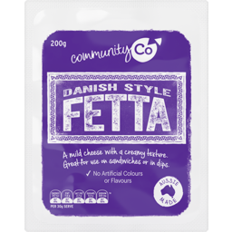 Photo of Community Co. Danish Fetta Cheese 200gm