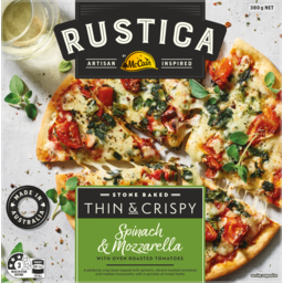 Photo of Mccain Rustica Spinach & Mozzarella Thin & Crispy Pizza