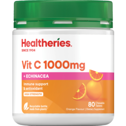 Photo of Healtheries Vitim C 1000mg Chewable 80 Pack