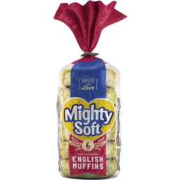 Photo of Mighty Soft 97% Fat Free English Muffins 6 Pack 382g