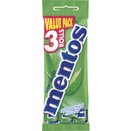 Photo of Confectionery, Mentos Spearmint 3-pack