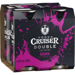 Photo of Vodka Cruiser Double Black Guava 6.8% 375ml