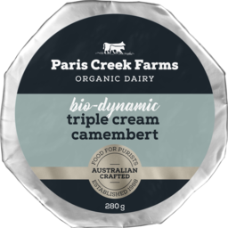 Photo of Paris Creek Farms Organic Bio Dynamic Triple Cream Camembert 280g