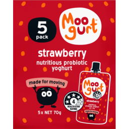 Photo of Moogurt Pouch Suckies Yoghurt Strawberry 5 Pack
