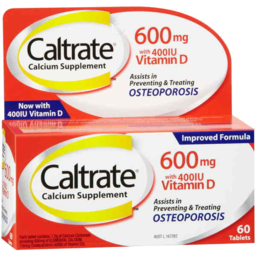 Photo of Caltrate Calcium Supplement 600mg With 400iu Vitamin D 60