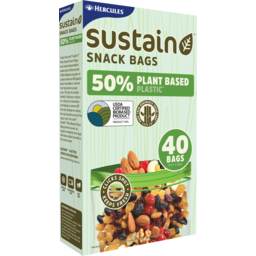 Photo of Hercules Sustain Plant Based Snack Bags 40 Pack