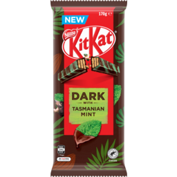 Photo of Nestle Kit Kat Dark With Tasmanian Mint Chocolate Block 170g