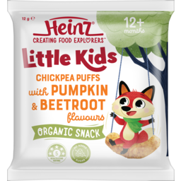 Photo of Heinz® Little Kids Chickpea Puffs With Pumpkin & Beetroot Flavours 12g