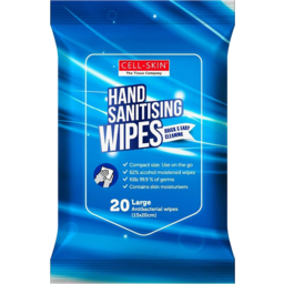 Photo of Cell-Skin H/Sanitising Wipes 20p