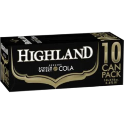 Photo of Highland Scotch 4.8% & Cola Cans -